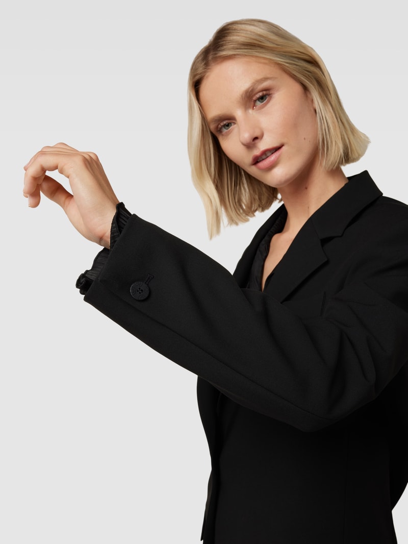 Blazer mit Pattentaschen Modell 'Agura' in schwarz