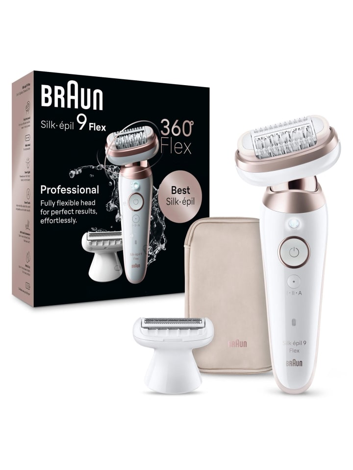 Braun Epilierer Silk-épil 9 Flex 9-030 3D in Weiß günstig kaufen onesize
