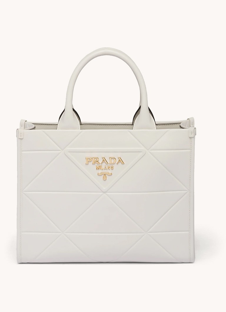 Geantă medie Prada din piele cu logo