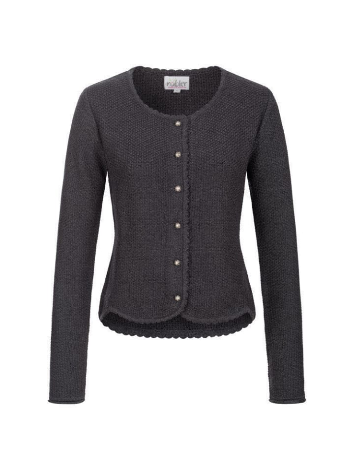 Nübler Strickjacke Langarm Yvonne in Anthrazit günstig kaufen