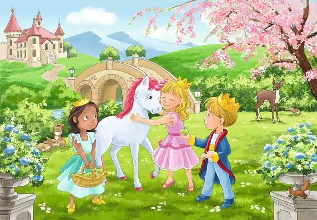 Kinderpuzzle ab 3 Jahren - Zauberhafte Freundschaft - 12 Teile