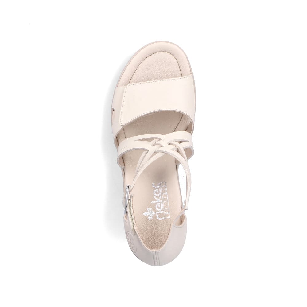Rieker Damen Riemchensandaletten cremebeige