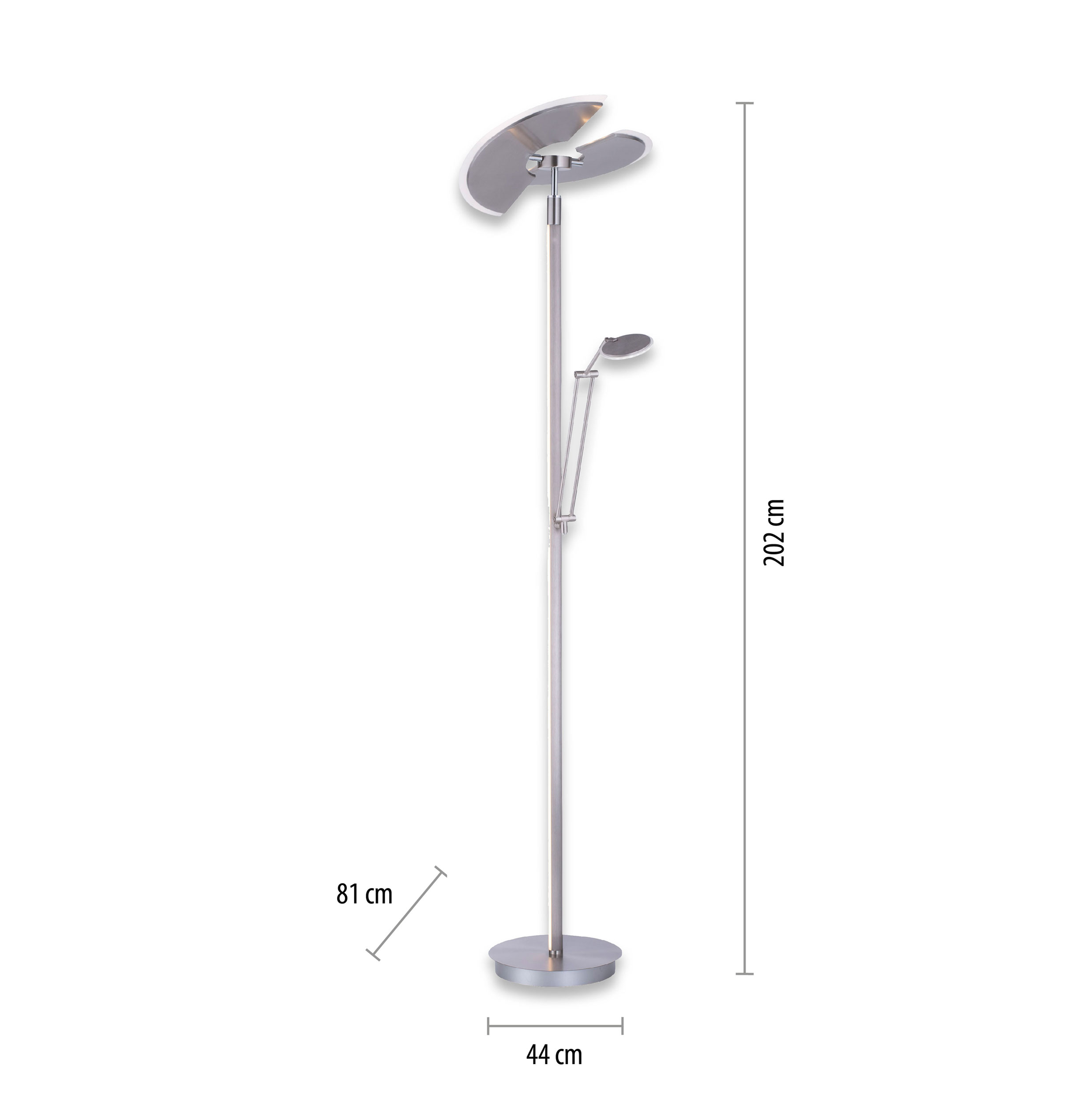 PURELED-Stehleuchte 2flg