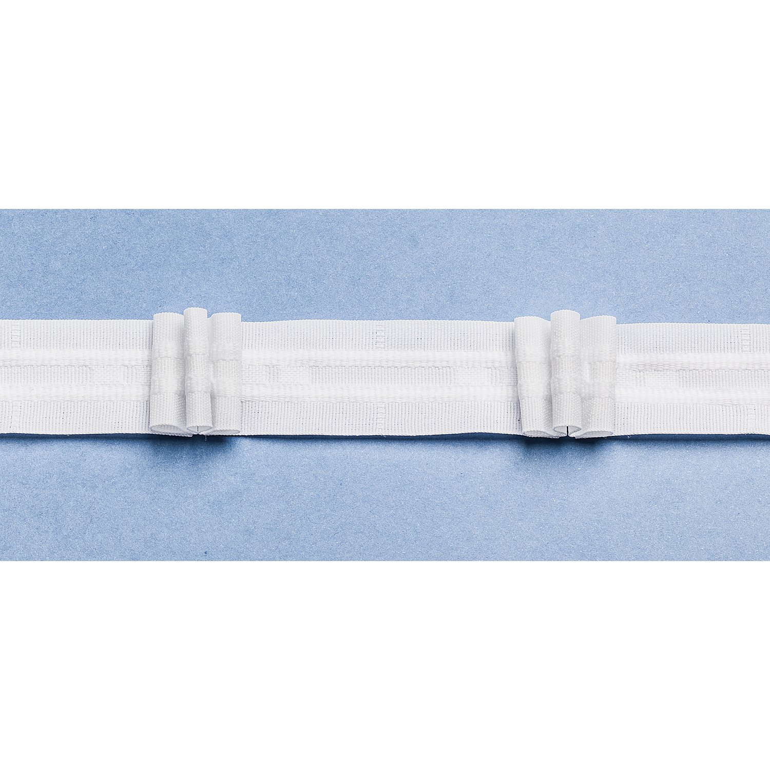 buttinette 3er-Faltenband, Breite: 2,6 cm, Länge: 10 m, Stoffverbrauch: 2,0:1