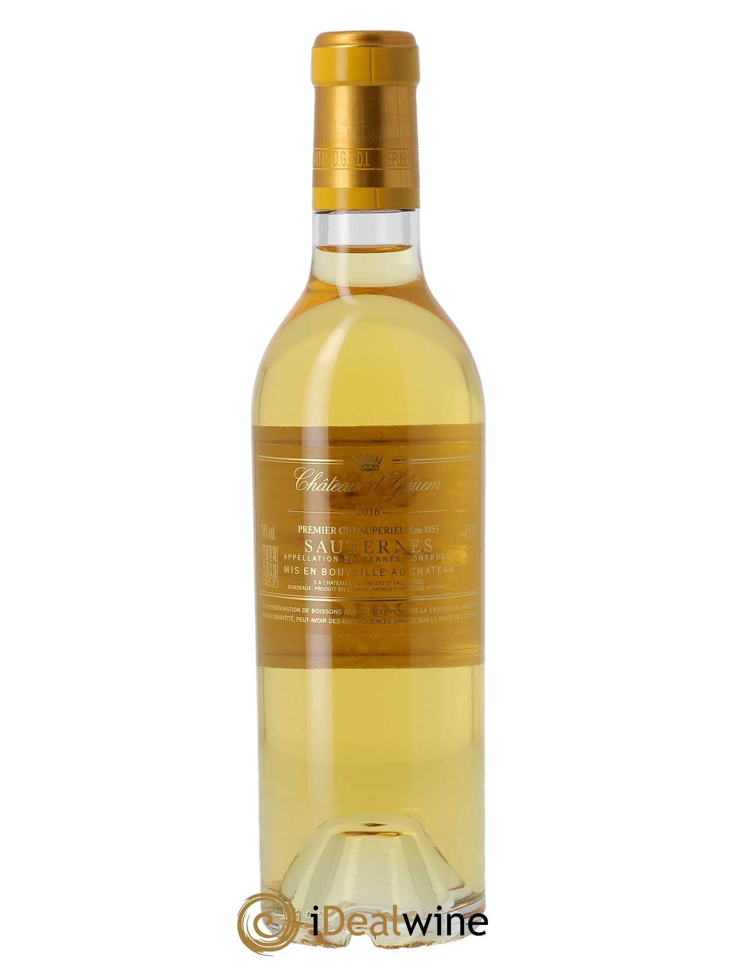 Château d'Yquem 1er Cru Classé Supérieur  2016 - Lot de 1 Demi-bouteille