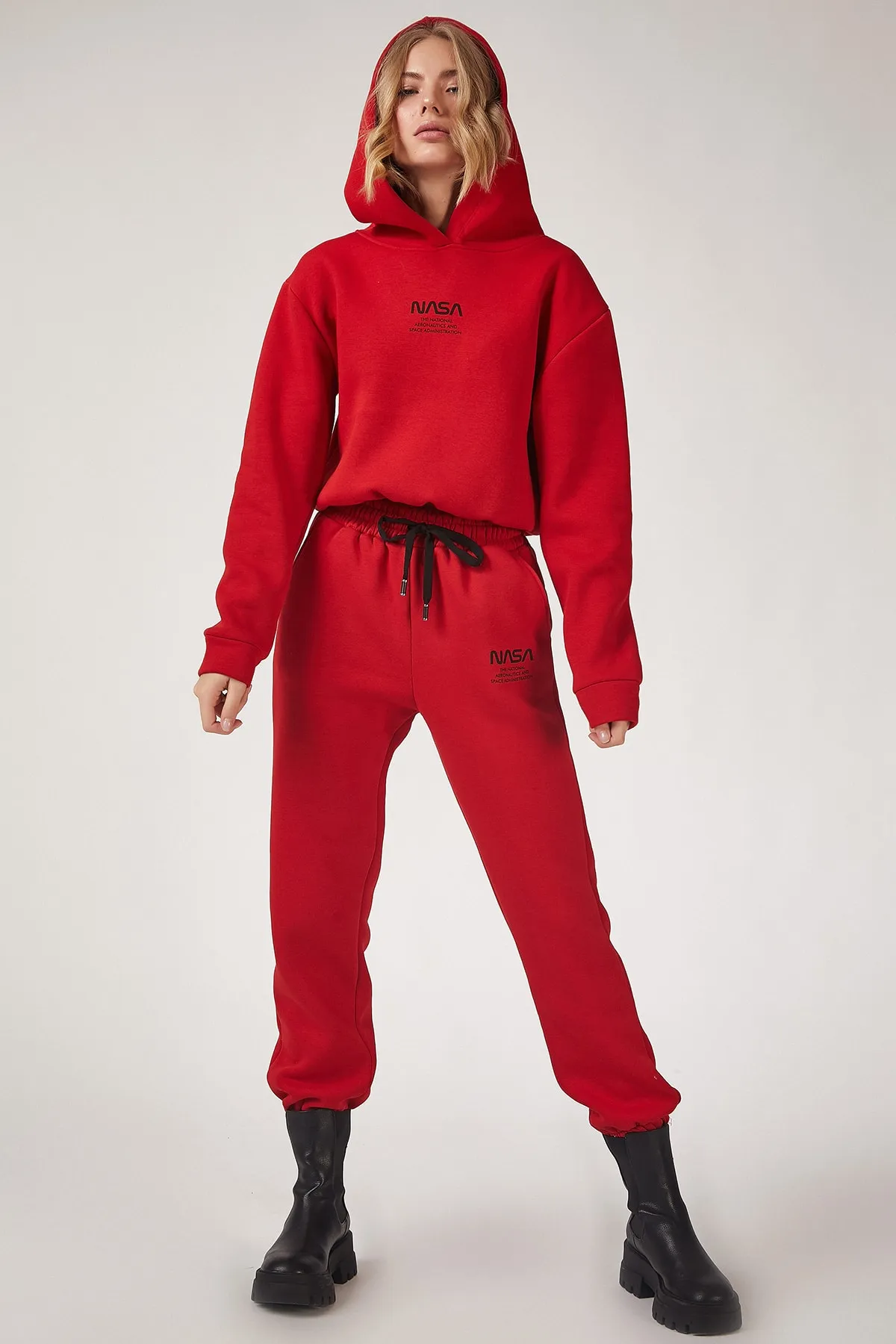 Happiness İstanbul  Trainingsanzug - Rot - Regular Fit