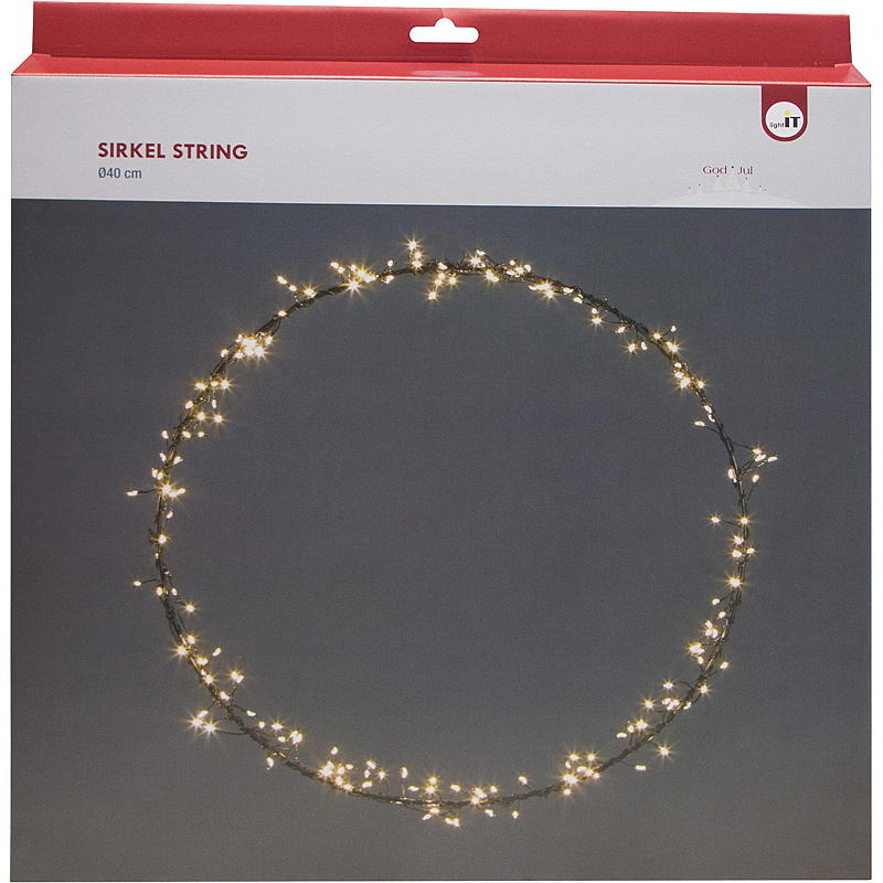 Home String sirkel 40 cm 200 LED