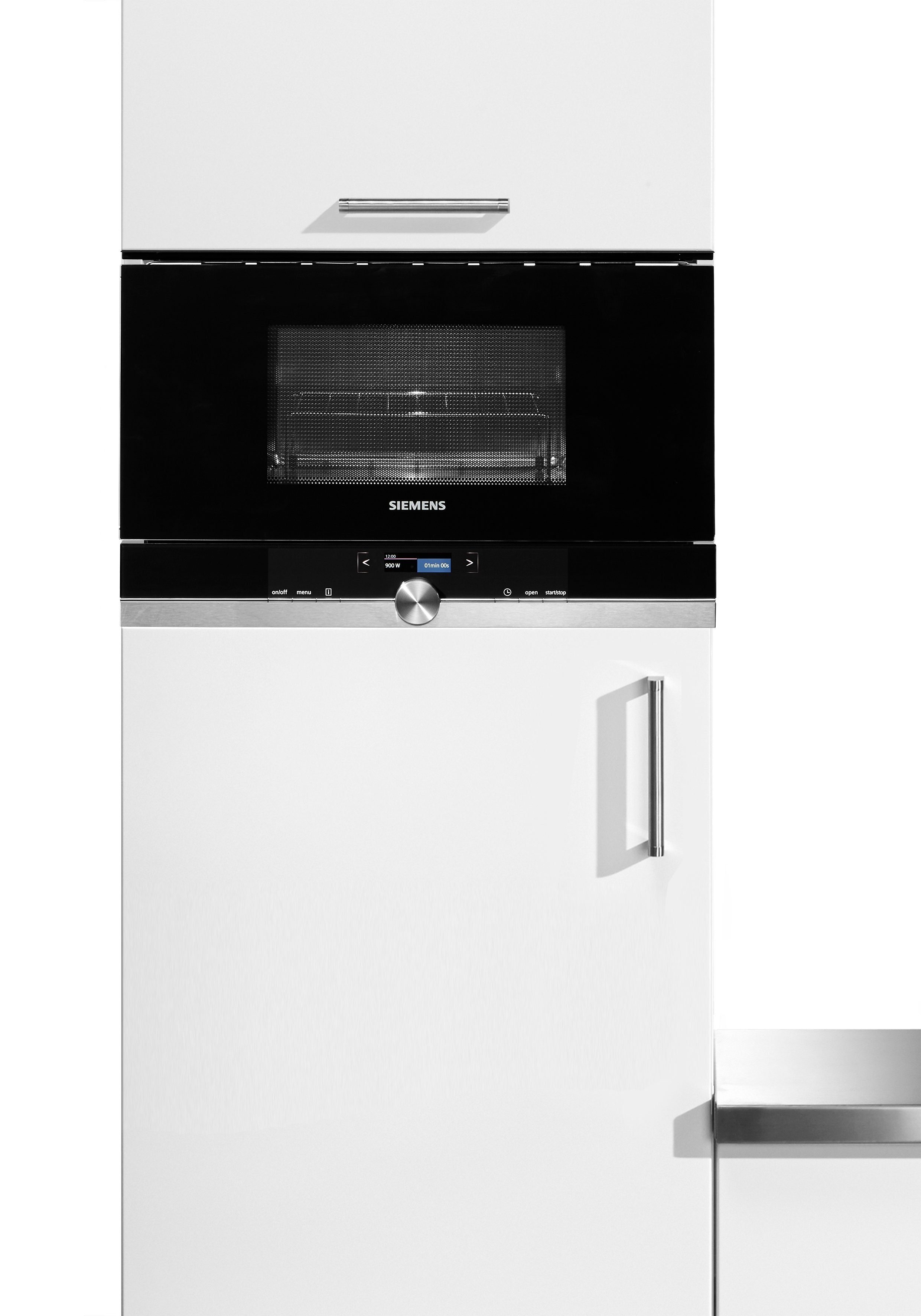 SIEMENS Einbau-Mikrowelle BE634LGS1, Grill, Mikrowelle, 21 l