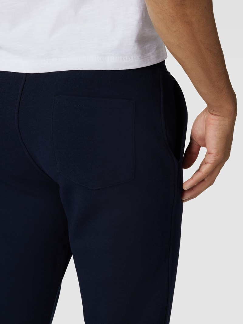 Sweatpants mit elastischem Bund in dunkelblau