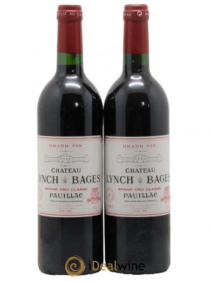Château Lynch Bages 5ème Grand Cru Classé  2001 - Lot de 2 Bouteilles