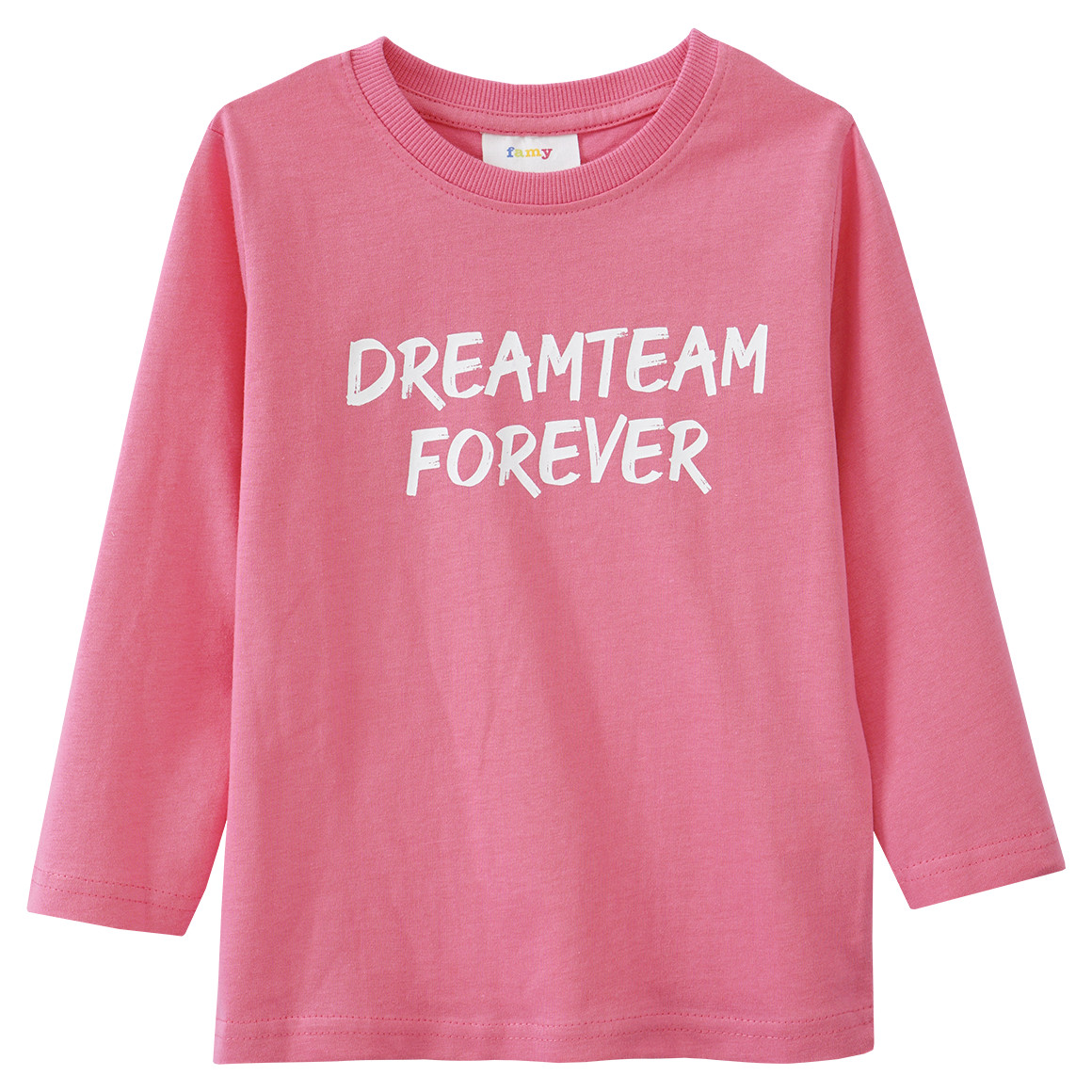 Mädchen Langarmshirt mit Message-Print