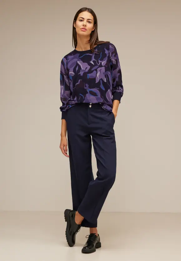 Street One Materialmix Shirt mit Print