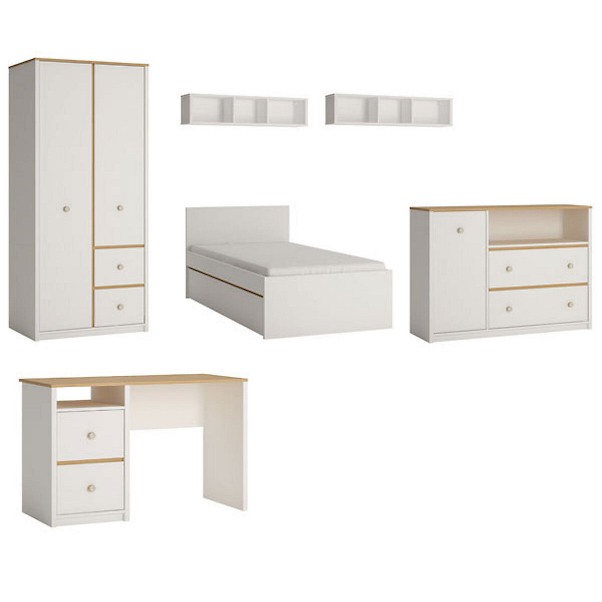 Jugendzimmer-Set Globo komplett 6-teilig