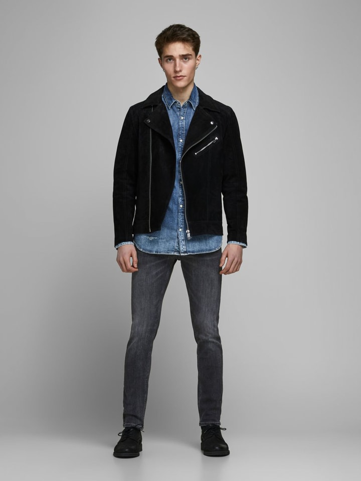 Jack & Jones Jeans GLENN Skinny Tapered JJI GLENN ORIGINAL AM in Schwarz-2 günstig kaufen W31/L34