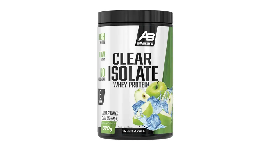 All Stars Clear Isolate Whey Protein Green Apple 390 g