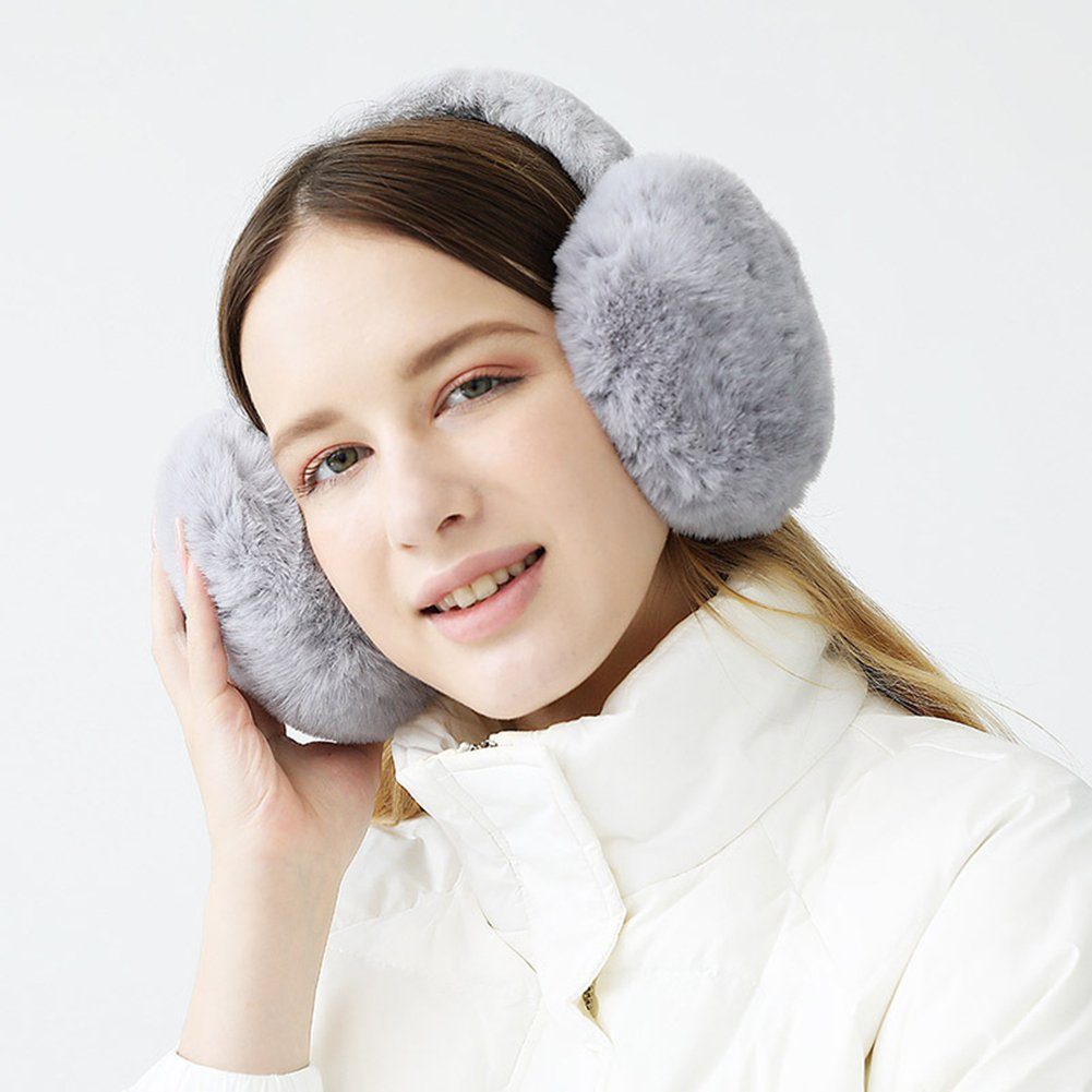 ManKle Ohrenwärmer Damen Ohrenwärmer, Winter Ohrenwärmer Plüsch Earmuffs Bequemer weicher