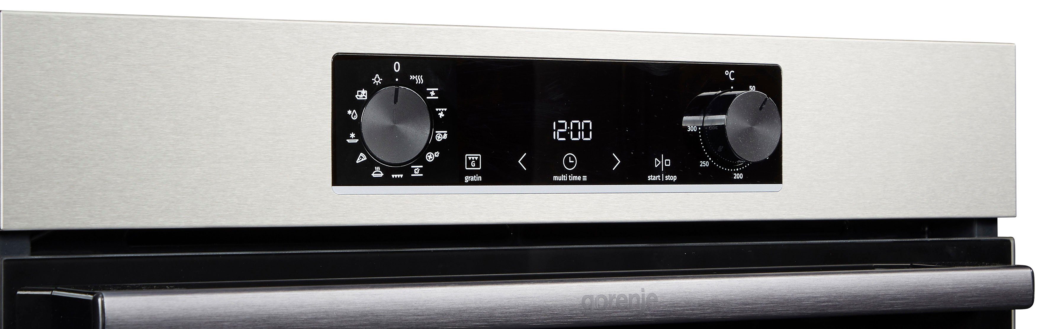 GORENJE Backofen-Set Pacific Backofen-Set Basic 2021, mit 1-fach-Teleskopauszug, Aqua Clean