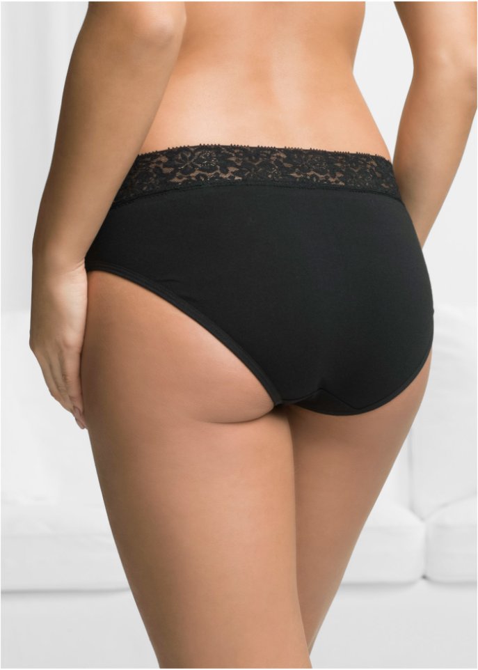 Slip mit Spitze (5er Pack)