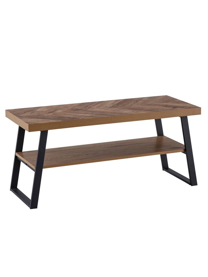 KADIMA DESIGN Couchtisch 100x40x41 cm Sofatisch mit Fischgrät-Muster, Design günstig kaufen onesize