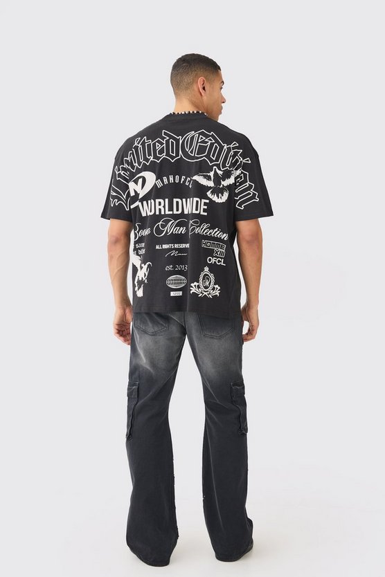 Oversize T-Shirt mit Logo