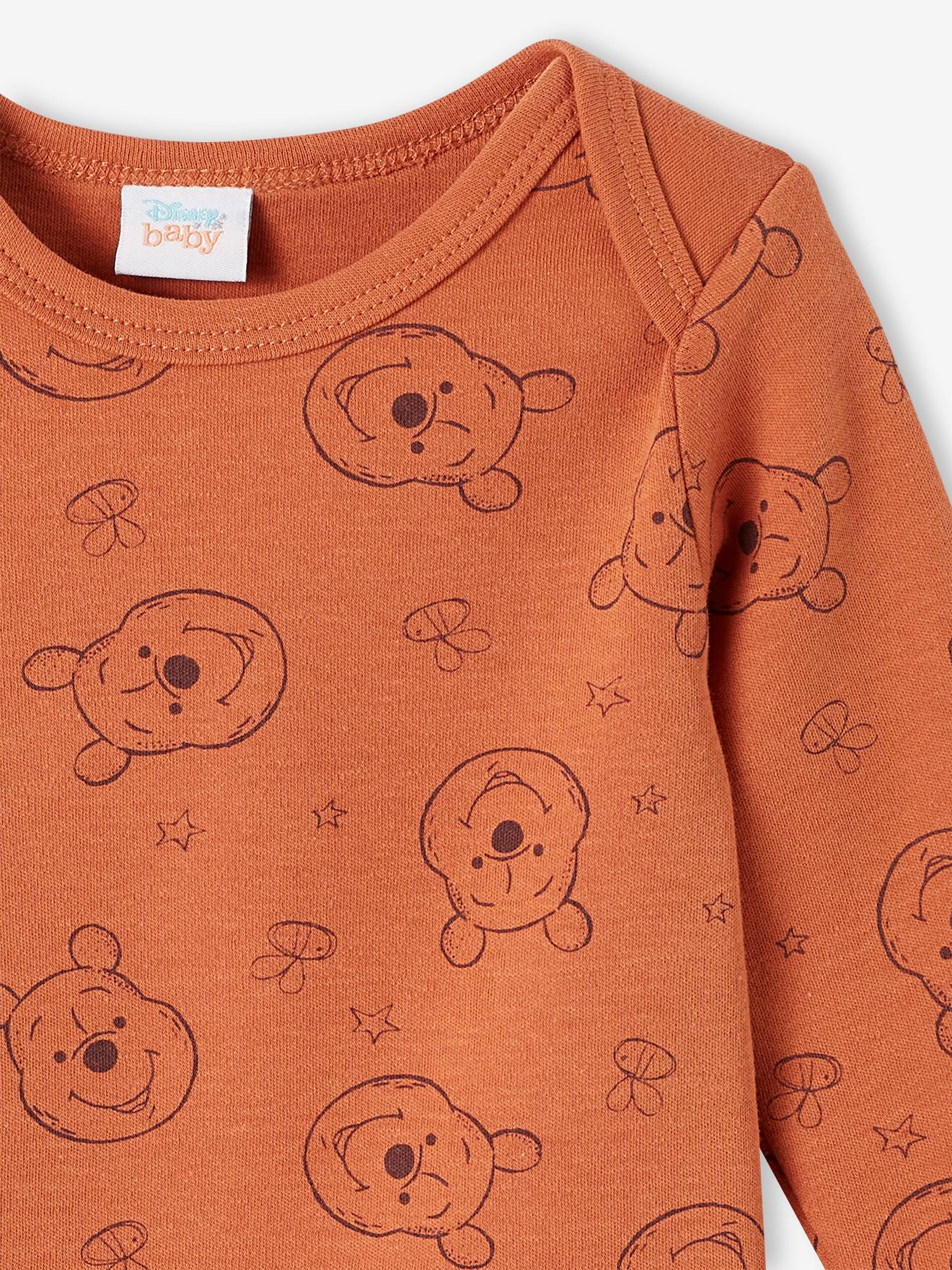 Lot de 2 bodies bébé garçon DS® Winnie l’ourson vanille + marron