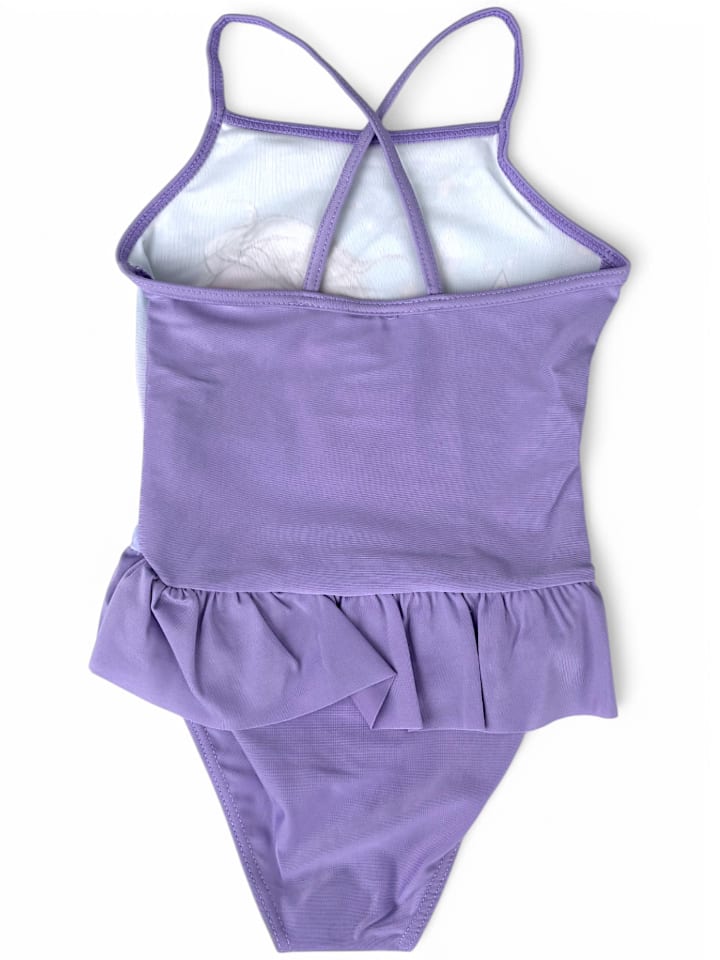 Disney Frozen Badeanzug Disney Frozen mit Rüschendetails in Lila günstig kaufen 98/104