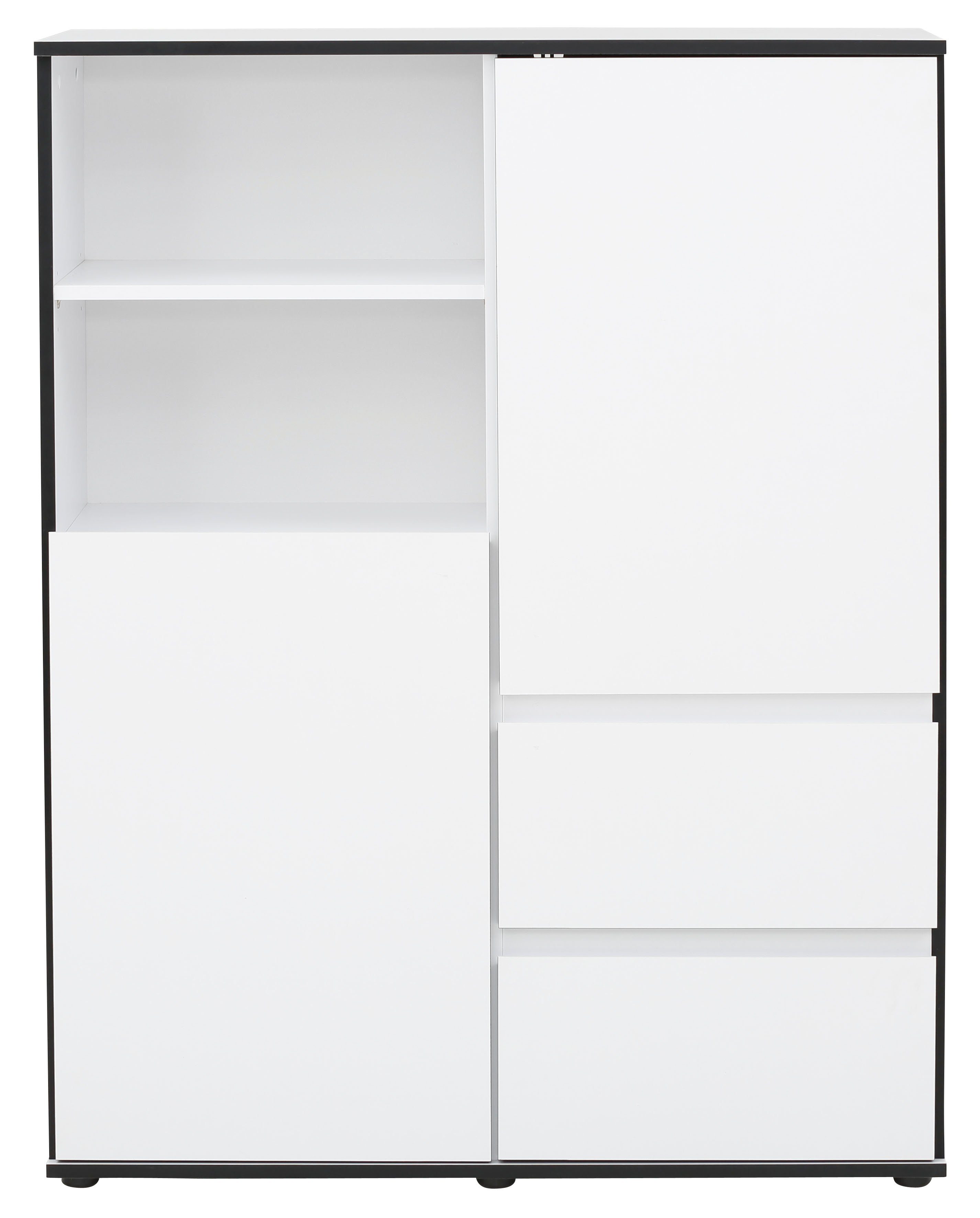 HELA Highboard Ariana, mit angeschrägten Griffmulden, Breite 100 cm