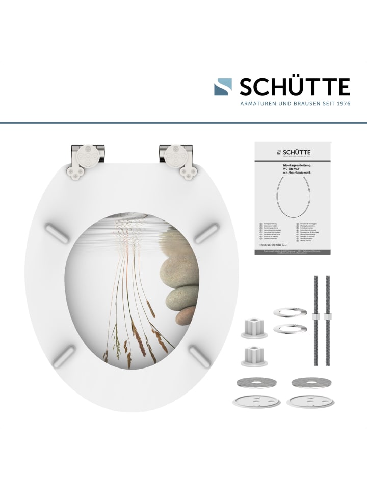 Schütte MDF WC Sitz BALANCE mit Absenkautomatik - (L) 45 x (B) 37 x (H) 5 cm günstig kaufen onesize