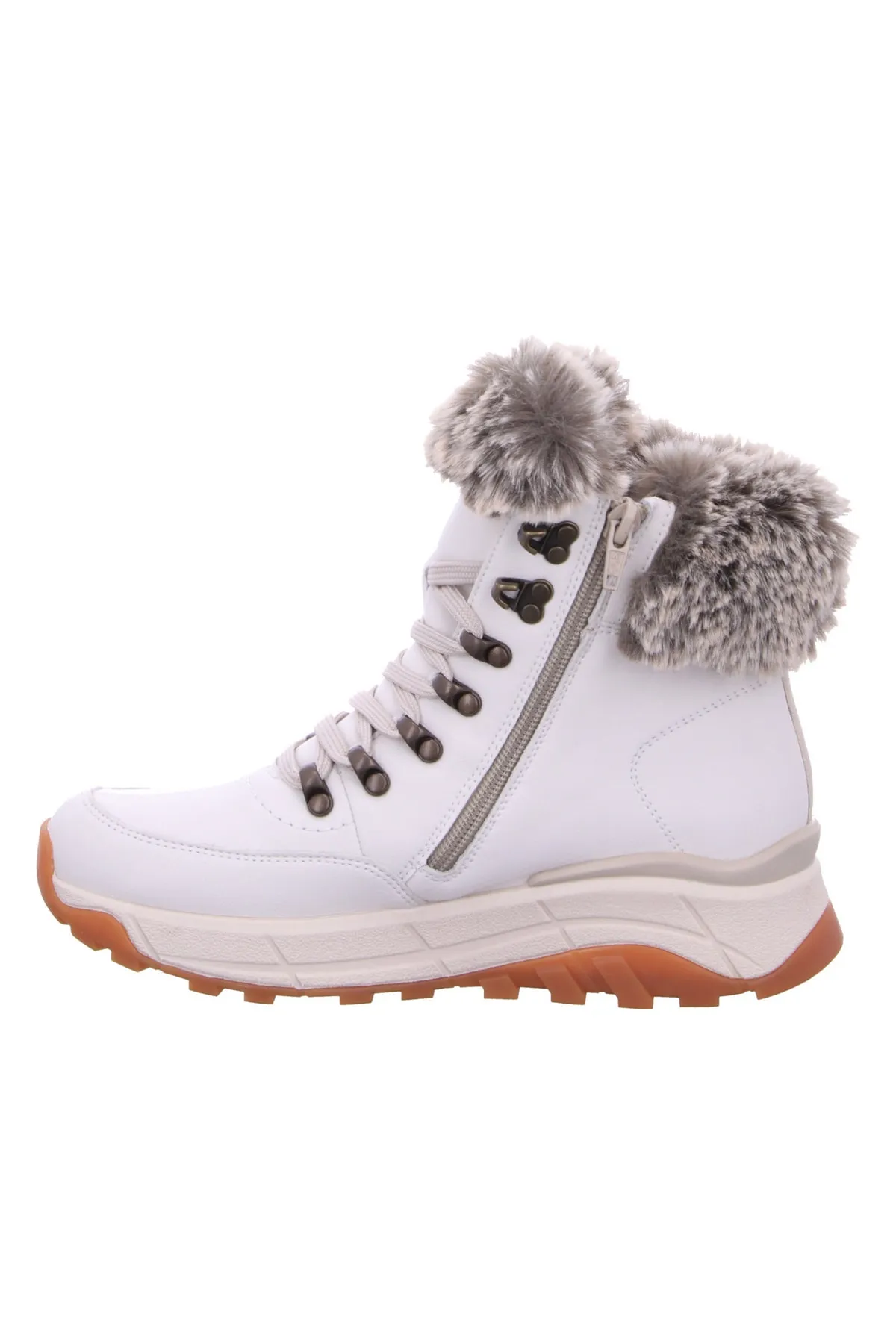 Rieker  Stiefelette - Weiß - Flacher Absatz