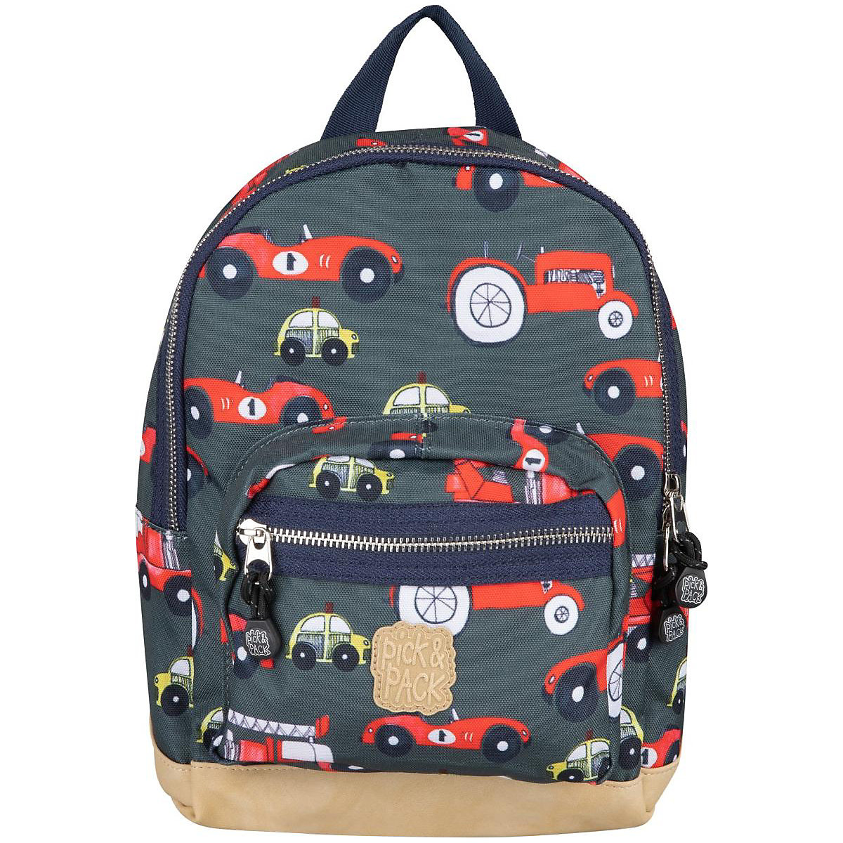 Kinderrucksack S Cars Leaf Green