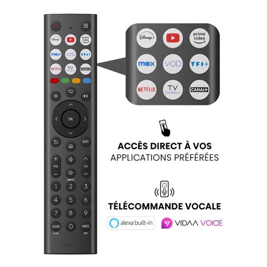 HISENSE 65E7Q - Televizor inteligent QLED UHD 4K de 65