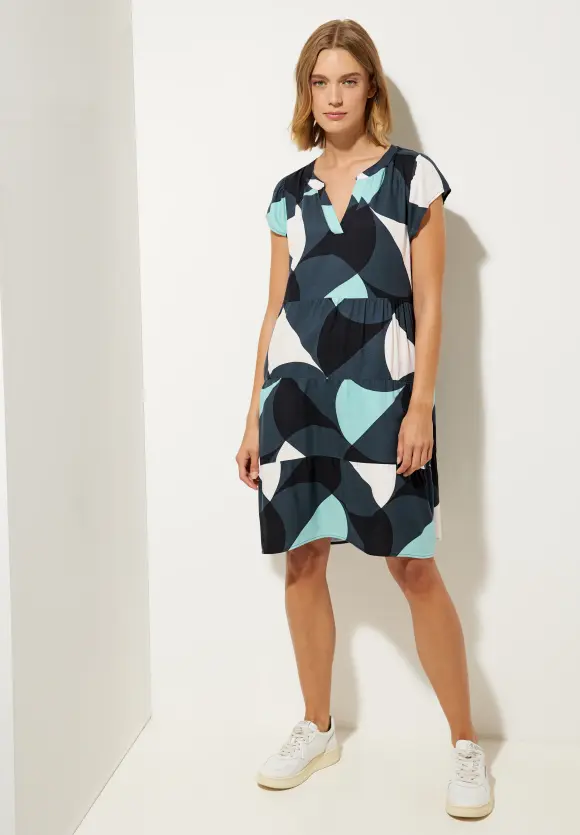 Street One Viskose Kleid mit Print