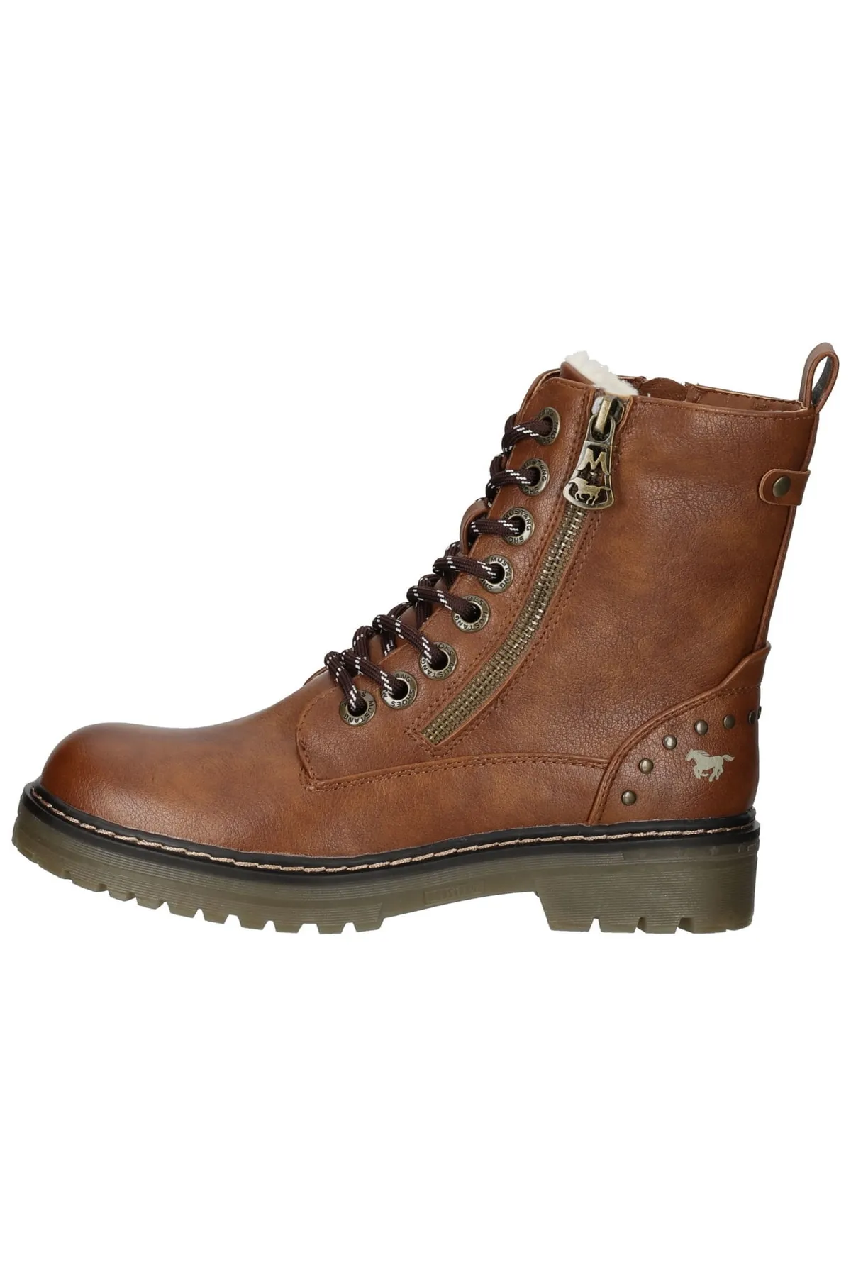 Mustang  Stiefelette - Braun - Blockabsatz