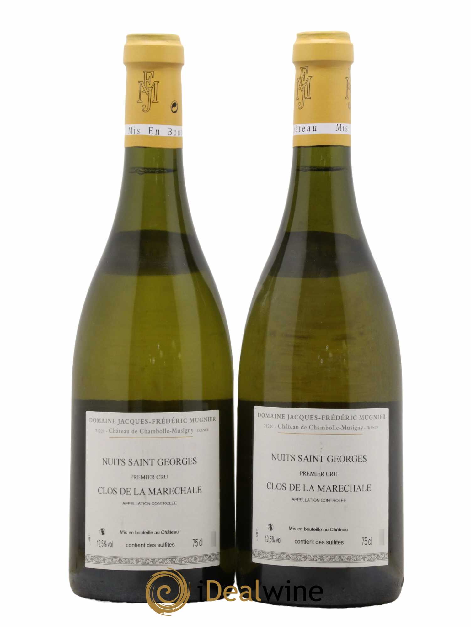 Nuits Saint-Georges 1er Cru Clos de La Maréchale Jacques-Frédéric Mugnier  2011 - Lot de 2 Bouteilles