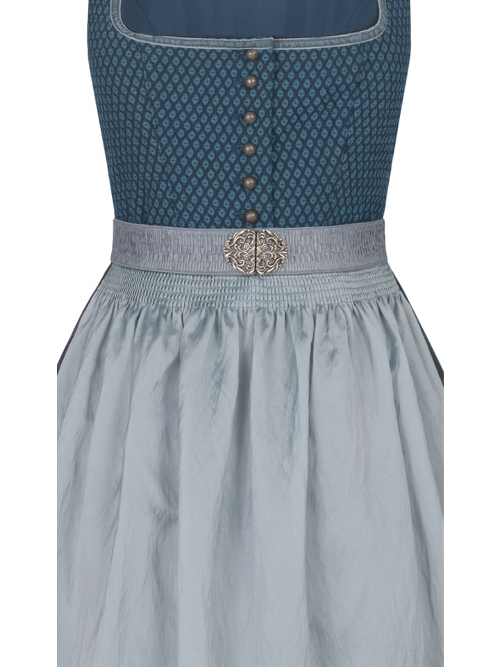 Nübler Midi Dirndl Gudrun in Petrol günstig kaufen