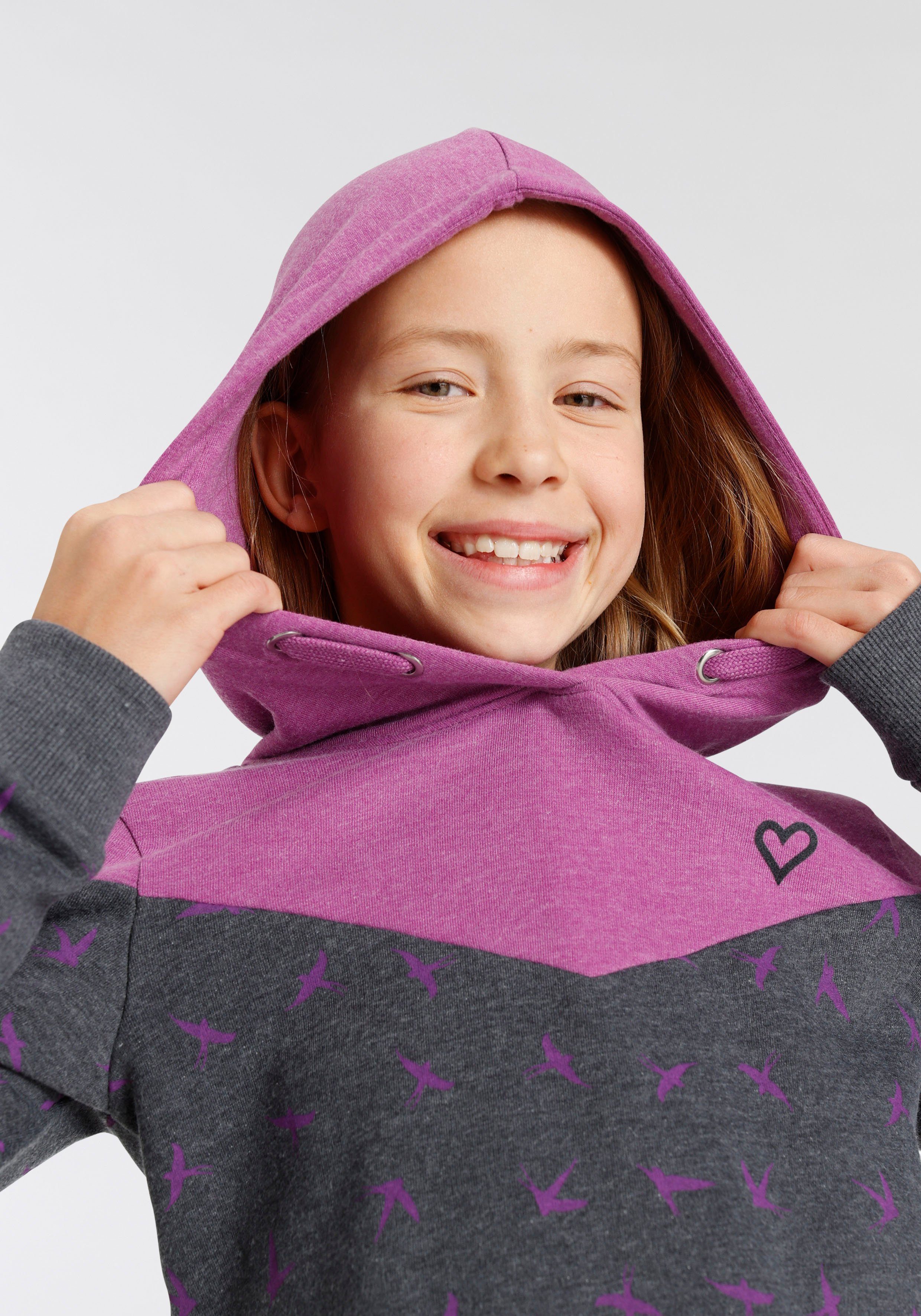 Alife & Kickin Kapuzensweatshirt mit süßem allover Druck NEUE MARKE! Alife & Kickin für Kids.