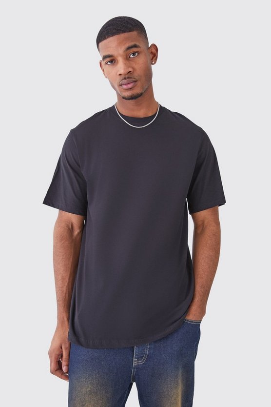 Tall T-Shirt mit Homme Print