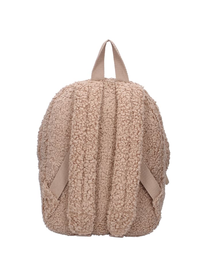 COFI 1453 Kidzroom Rucksack – Kuscheliger Teddystoff Kinderrucksack in Beige günstig kaufen 28 x 28 cm