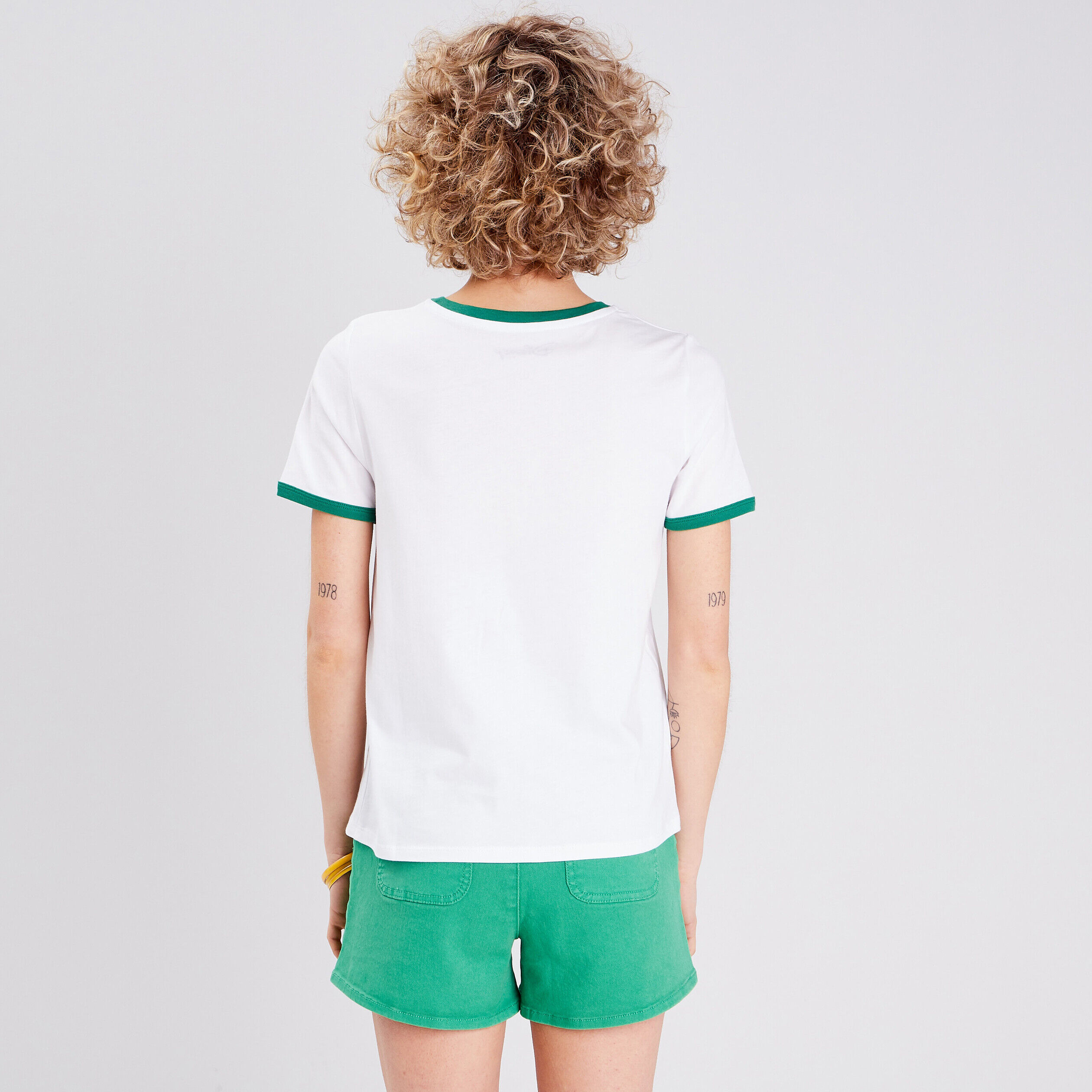 T-shirt manches courtes Mickey ecru femme | Cache Cache