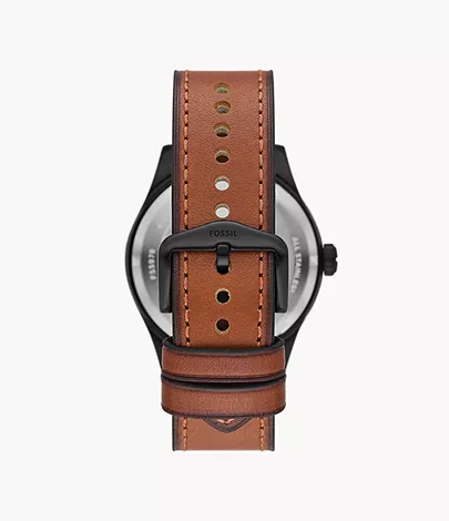 Fossil Uhr Defender Solarwerk Leder braun