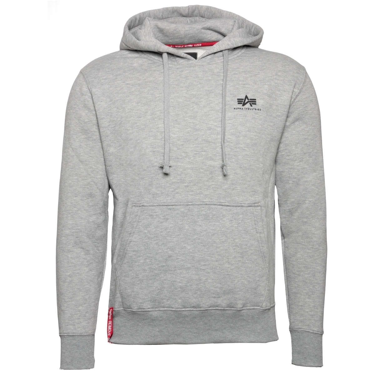 Alpha Industries Basic Hoodie Small Logo Kapuzenpullover grau