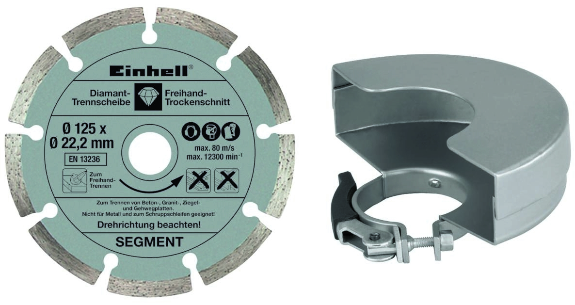 Einhell 4430885 TE-AG 125/750 Kit kutna brusilica 125 mm 750 W