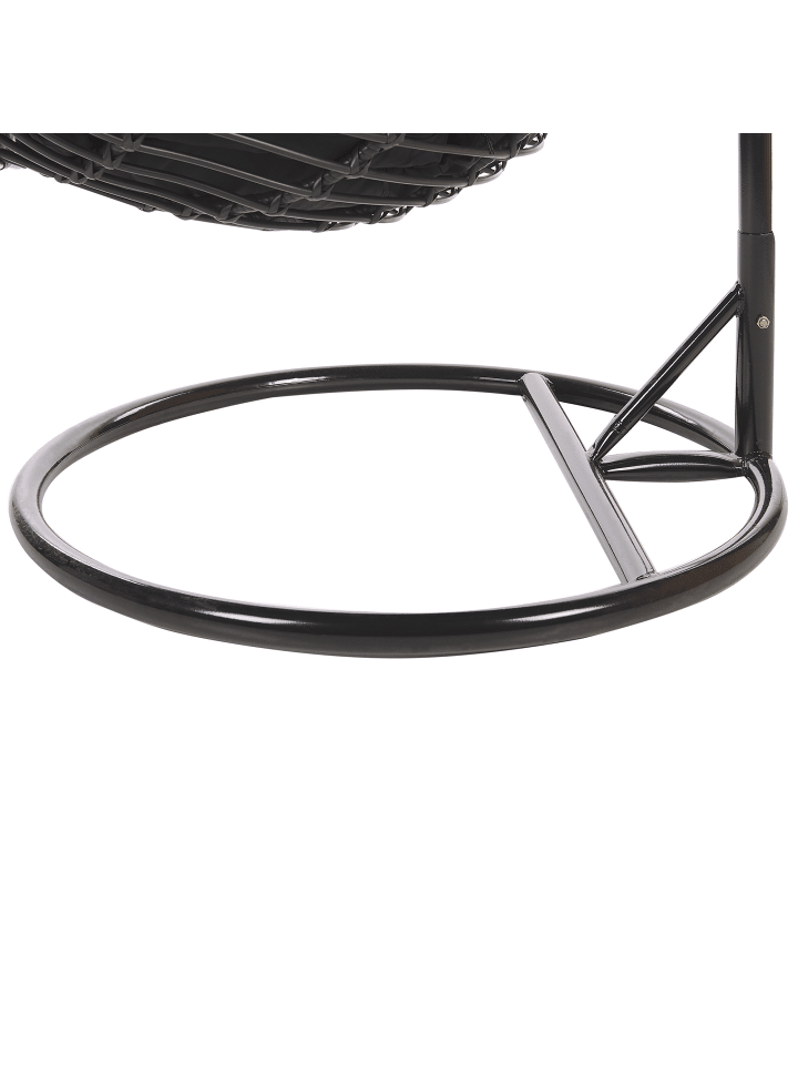 Beliani Hängesessel TOLLO in Schwarz - (W) 100 x (H) 199 x (L) 97 cm günstig kaufen onesize