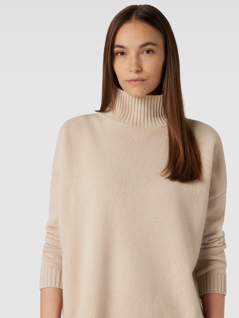 Strickpullover mit Stehkragen Modell 'BENITO' in sand