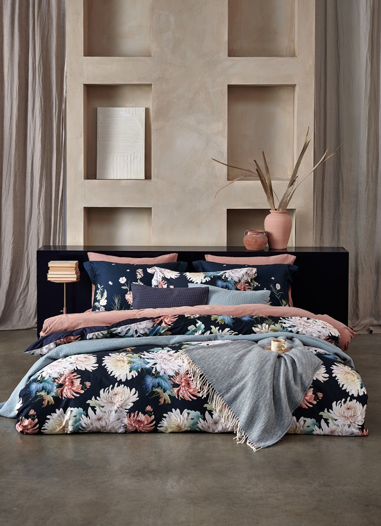 Federa Vandyck Floral Bliss in raso di cotone a righe