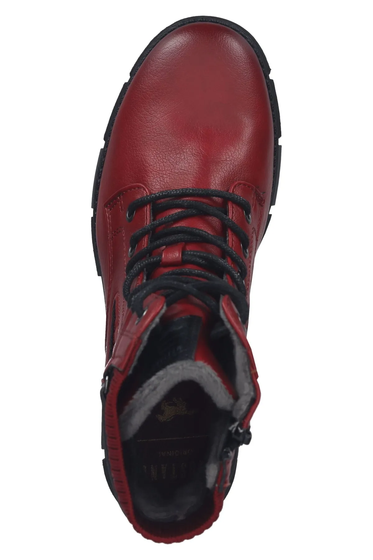 Mustang  Stiefelette - Rot - Blockabsatz