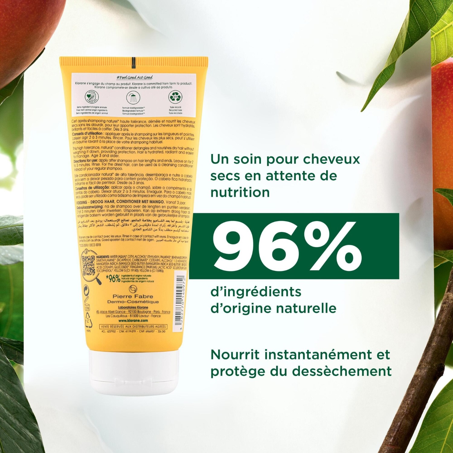 Acondicionador de mango Klorane