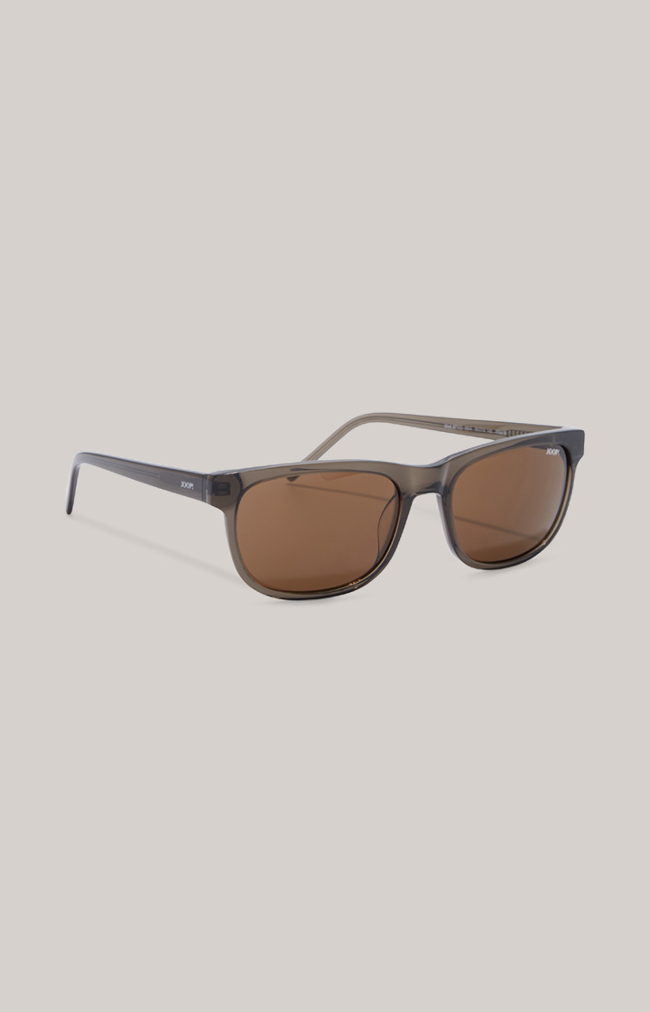 Sonnenbrille in Grau/Braun