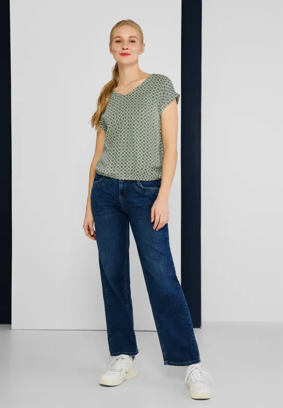 Street One Viskose Bluse mit Muster