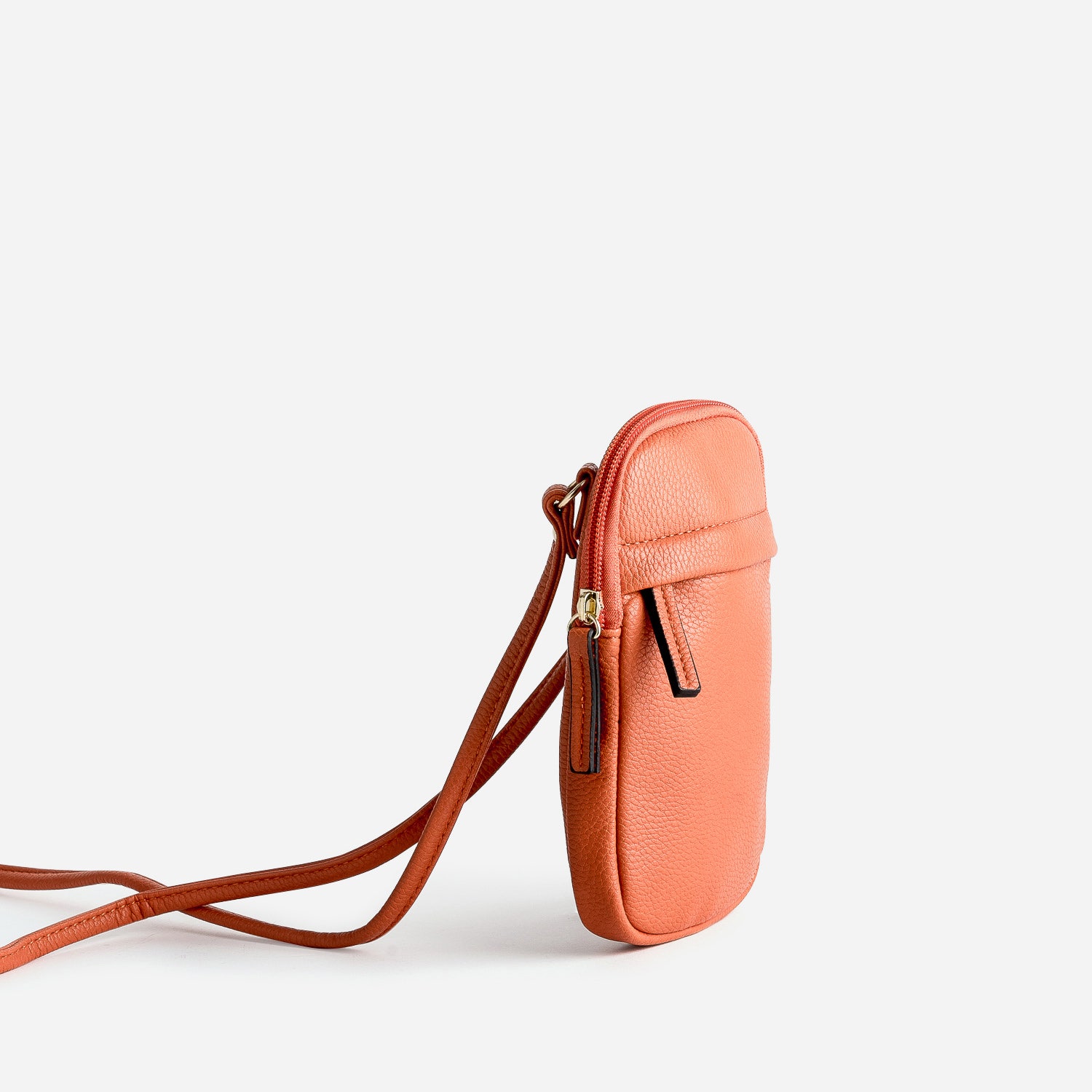 Sac bandoulière orange pour téléphone portable